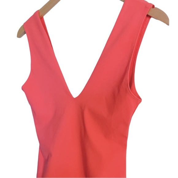 Free People Keep It Sleek Duo Bodysuit In Pink Poinsettia, Size XL, NWT - Picture 6 of 9